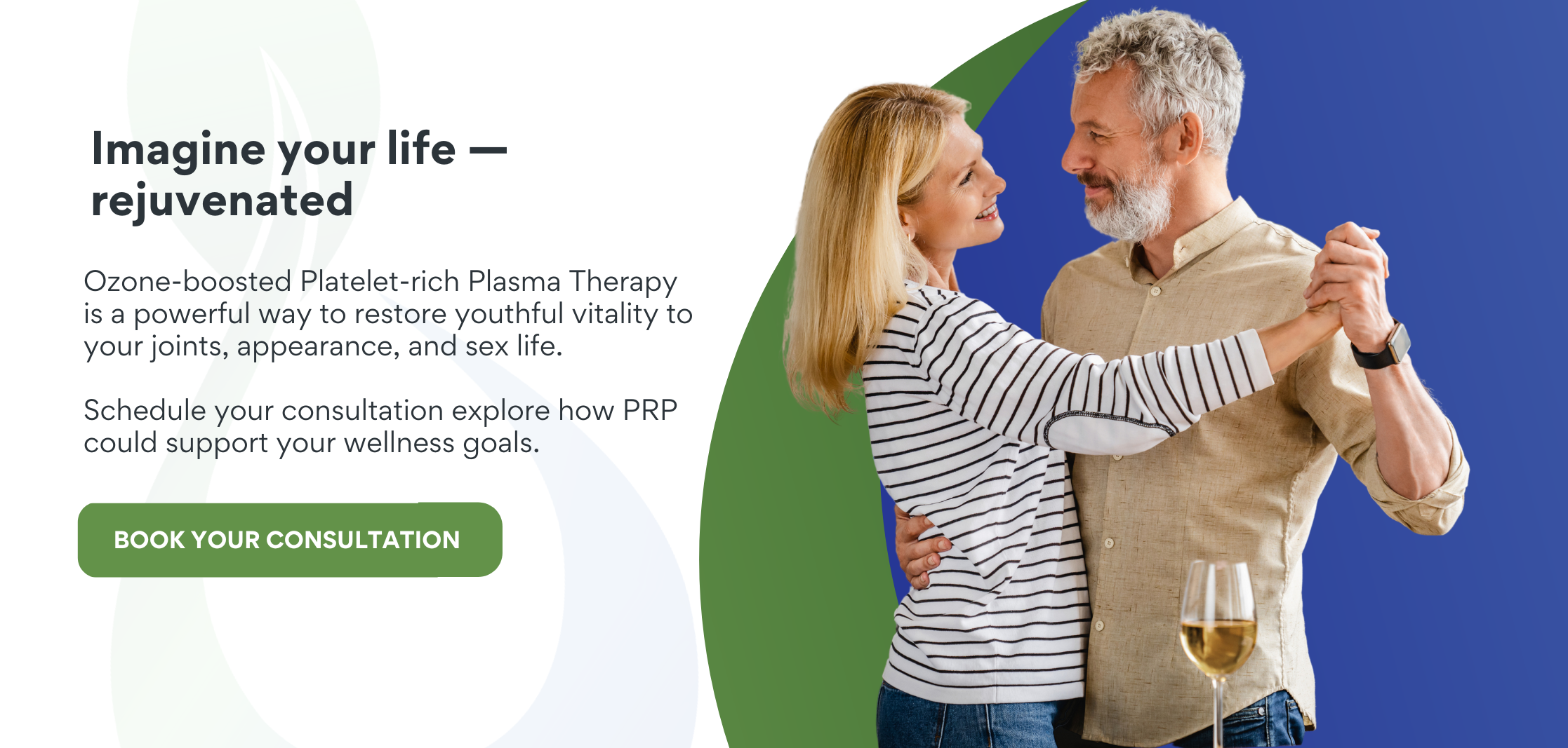 Imagine your life — rejuvenated with PRP Therapy conversion banner